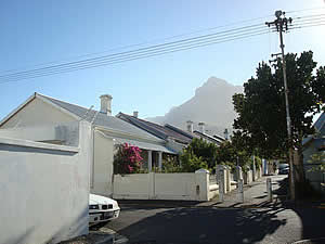 An older part of Observatory showing a typical street of its era.  Find Bellville Cape Town accommodation with its beaches and sunshine on our Bellville Cape Town accommodation page.