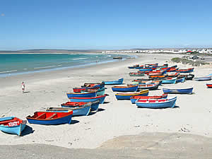 Paternoster is a long-established little fishing village on the West Coast which has become popular with those seeking a quiet, get-away-from-it-all holiday.  Its fishing industry is still active and provides an interest all of its own.  Find Paternoster accommodation on our Paternoster accommodation page.