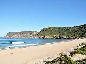 Plettenberg Bay is one of the top spots for holidaymakers on South Africa's Garden Route thanks to its sandy   beaches, benign climate and access to the hinterland.  The furthest point is the scenic Robberg.  Find   Plettenberg Bay accommodation on our Plettenberg Bay accommodation page.