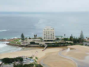 The famous Beacon Island Resort in Plettenberg Bay, probably the best-located resort in South Africa.  Find   Plettenberg Bay accommodation on our Plettenberg Bay accommodation page.