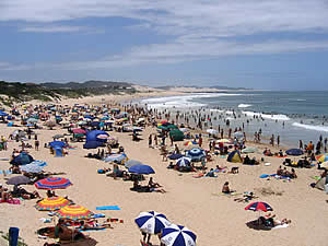 Long sandy beaches make Port Alfred a magnet for sun worshippers and families enjoying a holiday on South Africa's Sunshine Coast.  Find Port Alfred accommodation on our Port Alfred accommodation page.