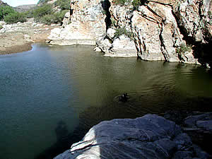 A water hole in the area