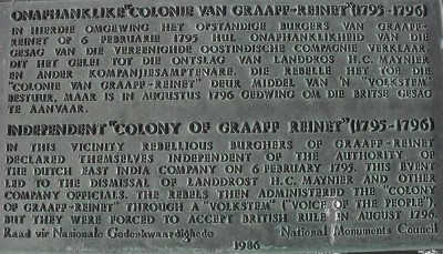 Monument to the Independent Colony Graaff-Reinet Tourist Attractions Sightseeing