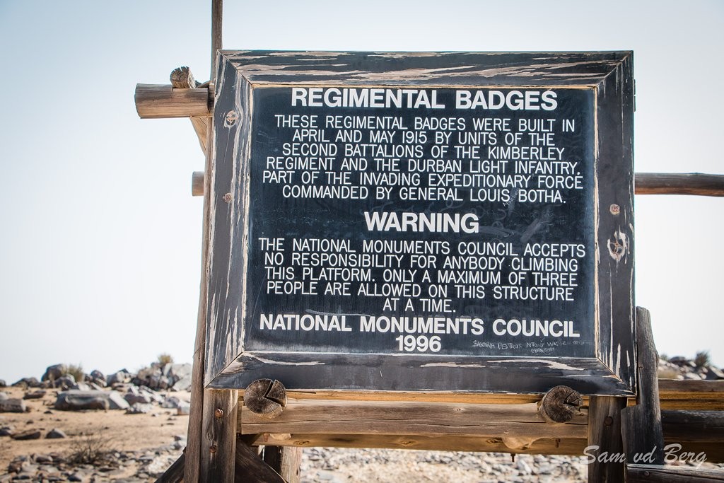 Regimental Insignia in the Namib Desert